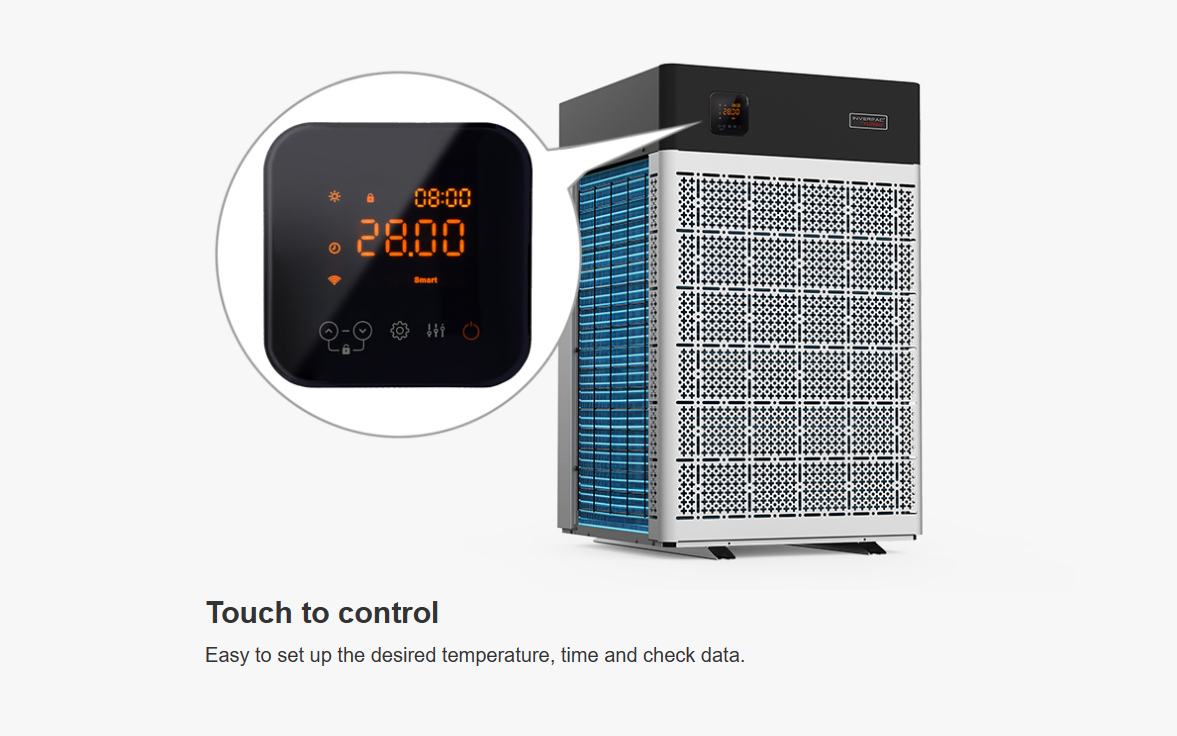 Touch to control Easy to set up the desired temperature, time and check data.