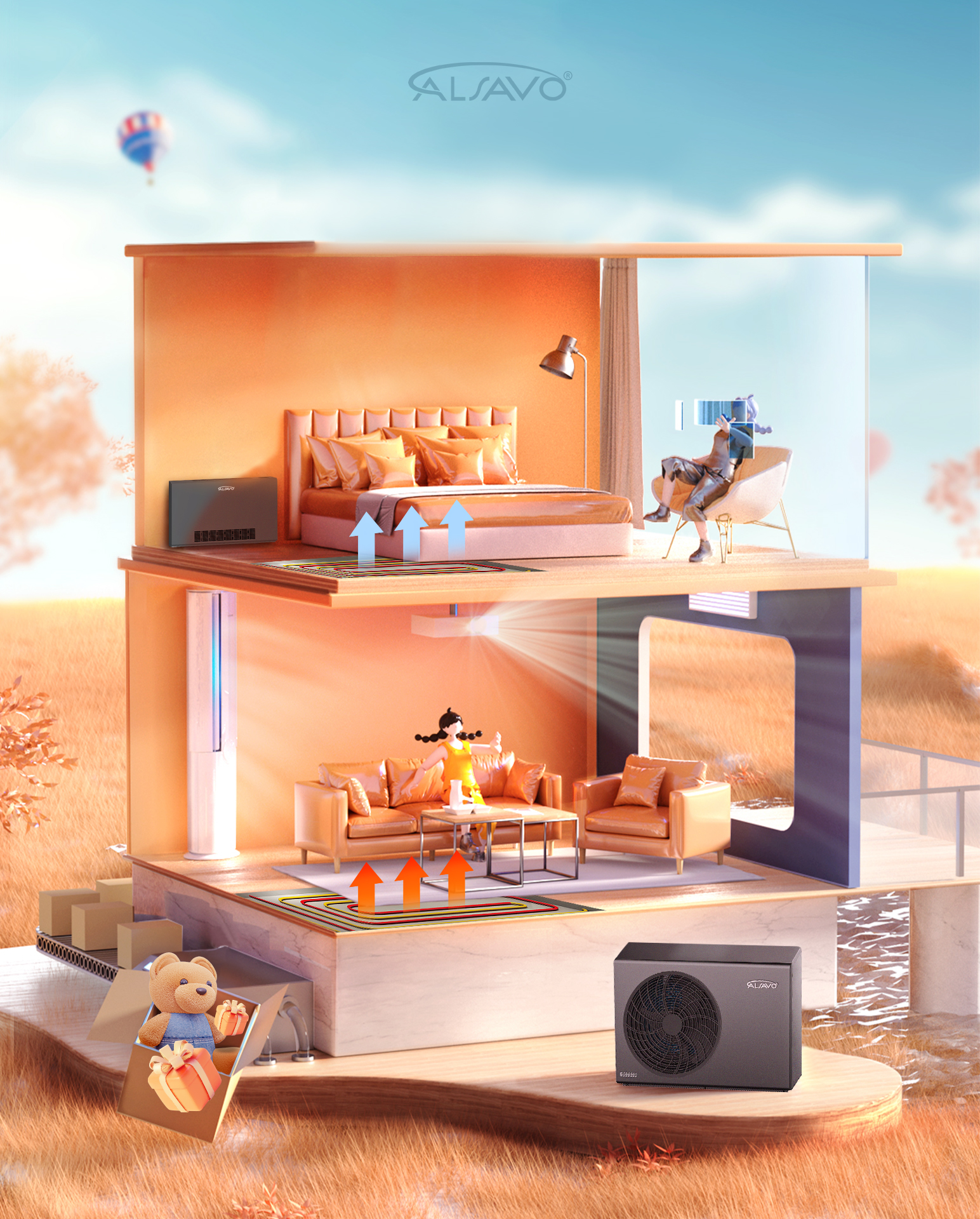 Maintaining the heat pump